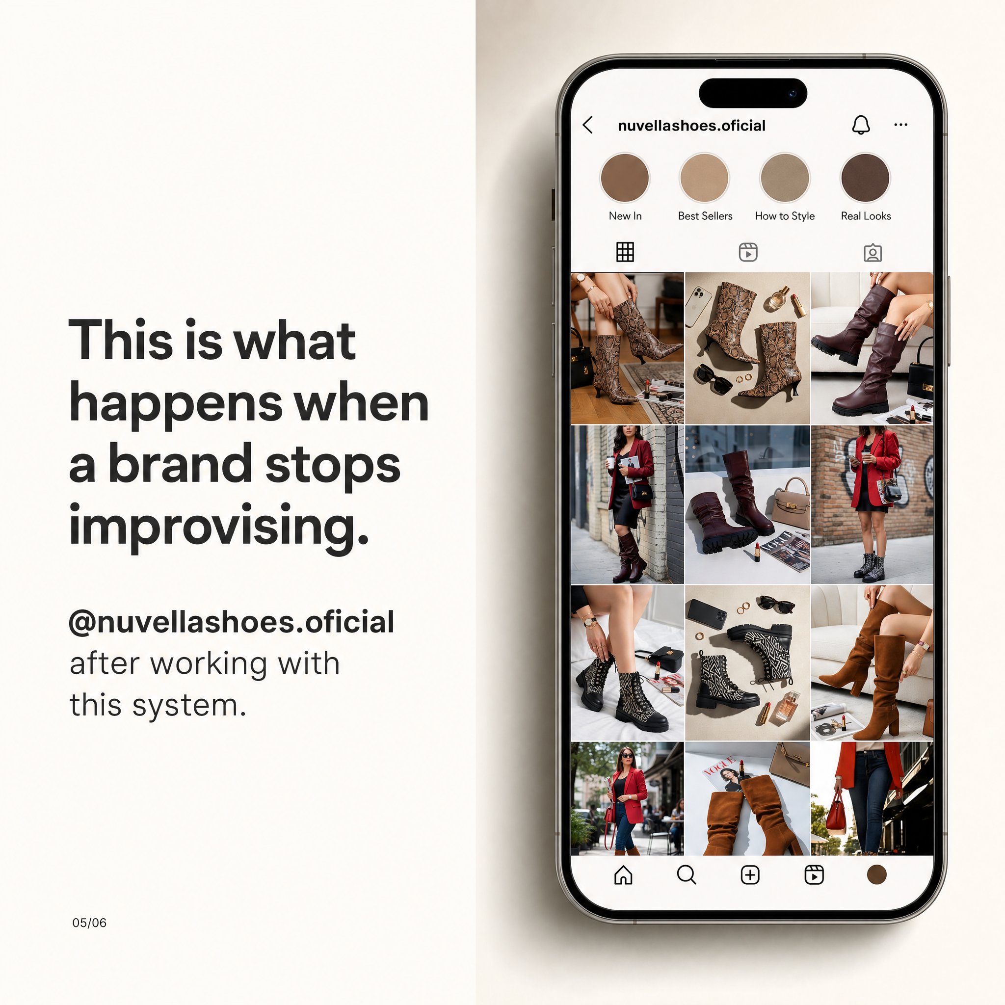 Brand stops improvising — @nuvellashoes.oficial